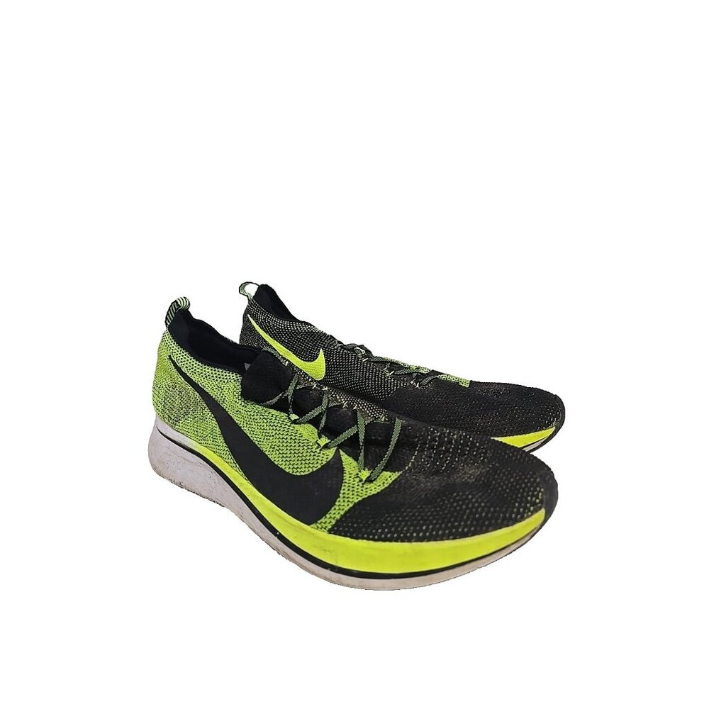 Nike Men's Zoom Fly Flyknit Running Shoe Volt Black Size 12M